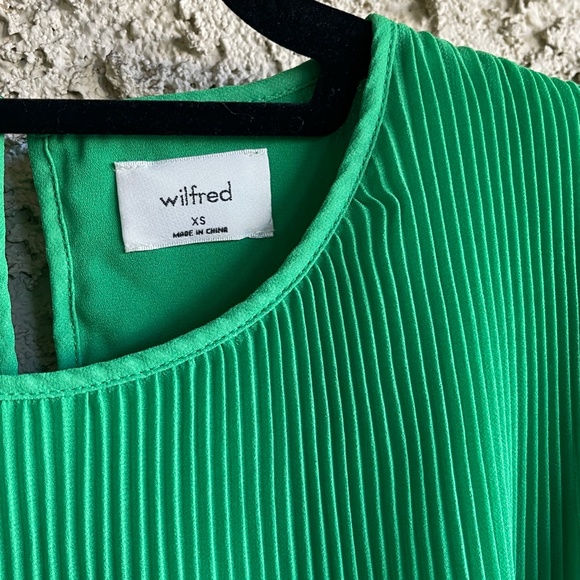 WILFRED | ARITZIA - Daydreamer Mini Dress Pleated Chiffon XS - Picture 5 of 11